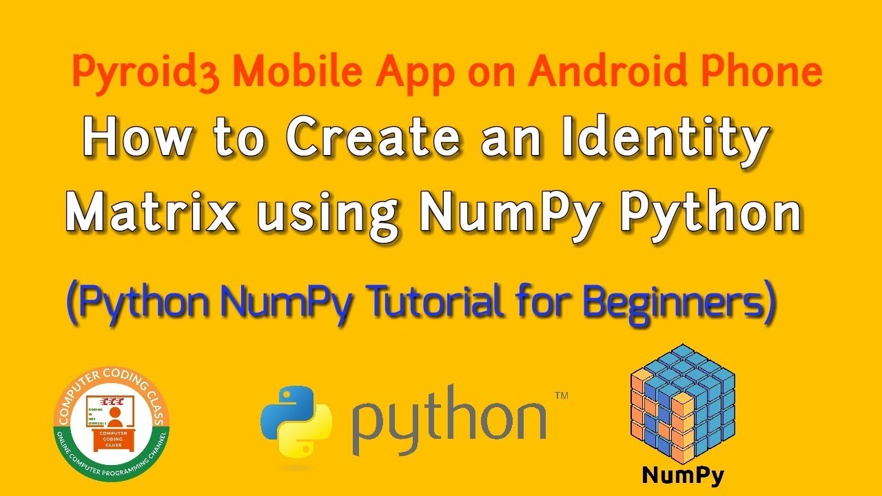 How to Create an Identity Matrix using NumPy | Python NumPy | #Shorts