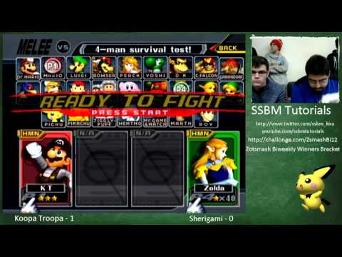 UCI 12 WQ - Koopatroopa (Mario) vs Sherigami (Sheik) - Super Smash Bros. Melee