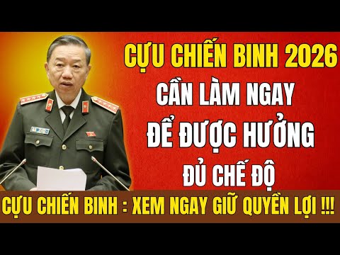 CỰU CHIẾN BINH 2026: Cần Làm Gì Ngay Để Được Hưởng Đủ Chế Độ?
