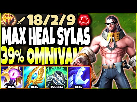 Meet our NEW OP MAX HEAL SYLAS Build ~ 39% HEAL & TRUE DMG to DESTROY ALL 🔥 LoL Sylas s12 Gameplay