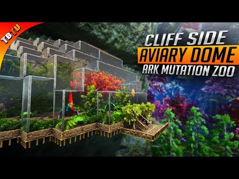 INSANE CLIFF SIDE AVIARY BIO-DOME! Ark Survival Evolved Mutation Zoo