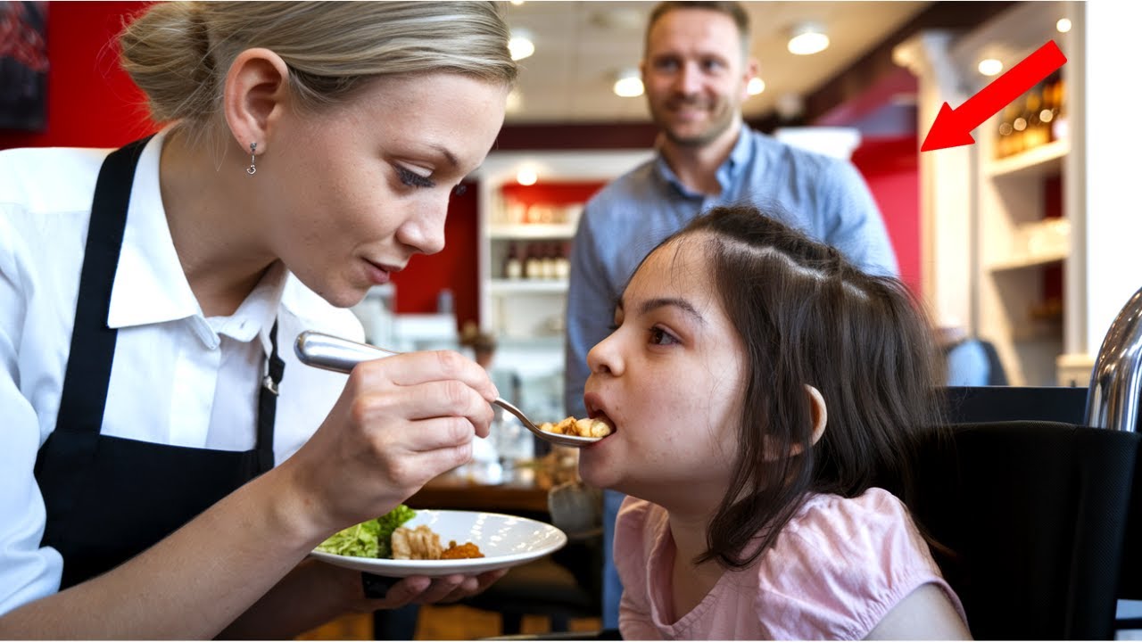 Undercover Owner Watches Waitress Feed His Disabled Daughter, Next Day He Changed Her Life