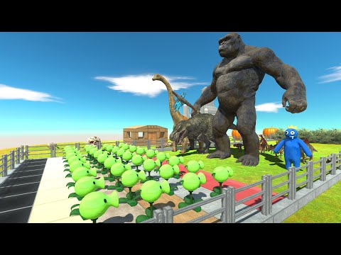 Super Beast Rage vs Peashooter - Animal Revolt Battle Simulator