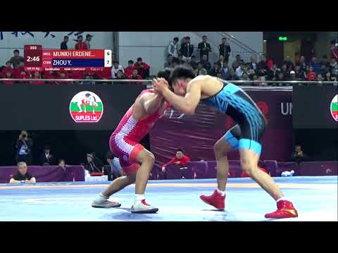 Qual. GR - 55 kg: D. MUNKH ERDENE (MGL) v. Y. ZHOU (CHN)