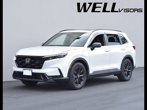 WELLvisors side window deflector vent visor Installation Video Honda CR-V 2023+