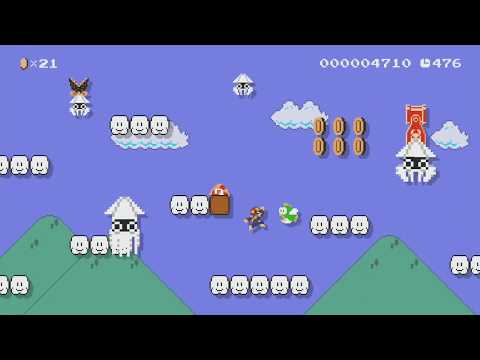 Captain Falcon Versus the Sea by Matt - Super Mario Maker - No Commentary 1br