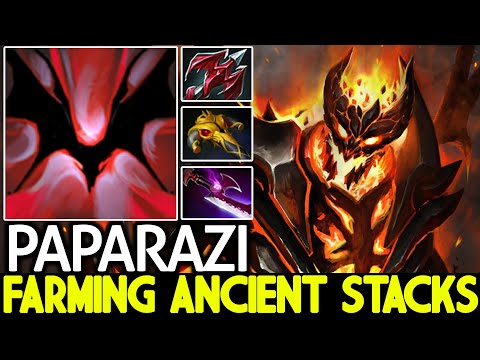 PAPARAZI [Shadow Fiend] Pro Mid Farming Ancient Stacks 100% Outplayed Dota 2