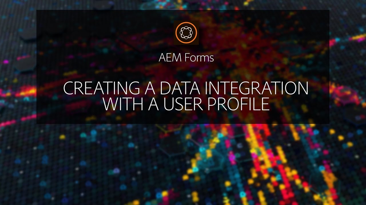 Creating a Data Integration with a User Profile