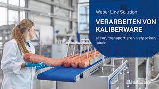 Weber Linienlösung für Kaliberware | weSLICE 7500, weLOAD, wePACK, weLABEL