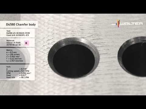 Walter Xtratec D4580 chamfering tool – drill and chamfer cost-efficiently in one operation.