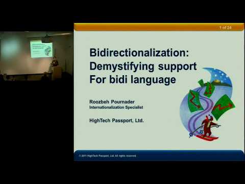 IMUG Presents: Demystifying Bidi: Bidirectional Languages in Software and Web Apps