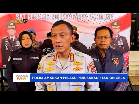 POLRESTABES BANDUNG AMANKAN PELAKU VANDALISME PERUSAKAN STADION