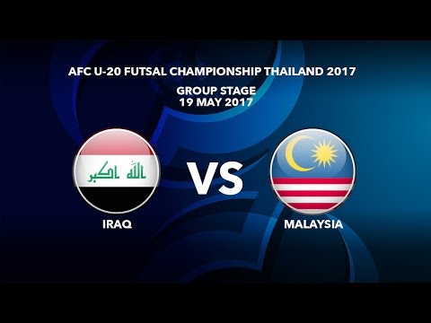 M32 IRAQ vs MALAYSIA - AFC U-20 Futsal Championship Thailand 2017