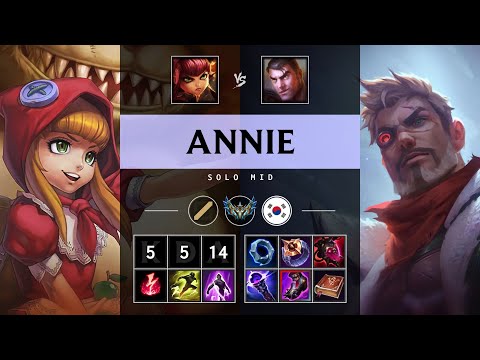 Annie Mid vs Jayce - KR Challenger Patch 25.21