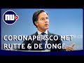Kijk hier de persconferentie van demissionair premier Rutte en demissionair minister De Jonge terug