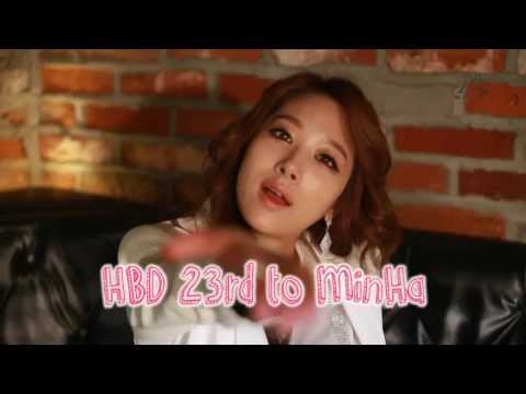 130627 Happy 23rd Birthday to MinHa from 9MusesThailand