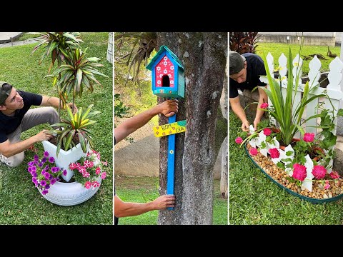 SIMPLE AND FORGOTTEN OBJECTS: Decorate your garden with what you already have!🪴