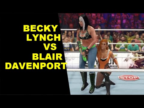 WWE 2K23 Becky Lynch vs Blair Davenport - No Holds Barred