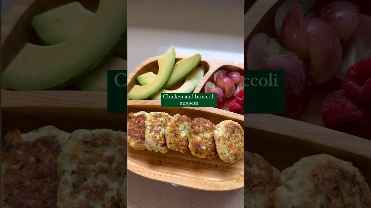 Baby led weaning + toddler food | Chicken and broccoli nuggets. Recipe 👉🏻 www.ashleighcooks.com.au