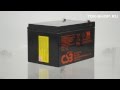 CSB GP 12120 F2 видео обзор AGM аккумулятора