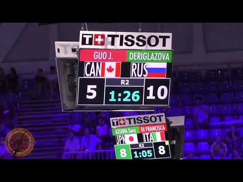 Budapest Worlds SWF 2019 - L16 - Deriglazova RUS v Guo CAN