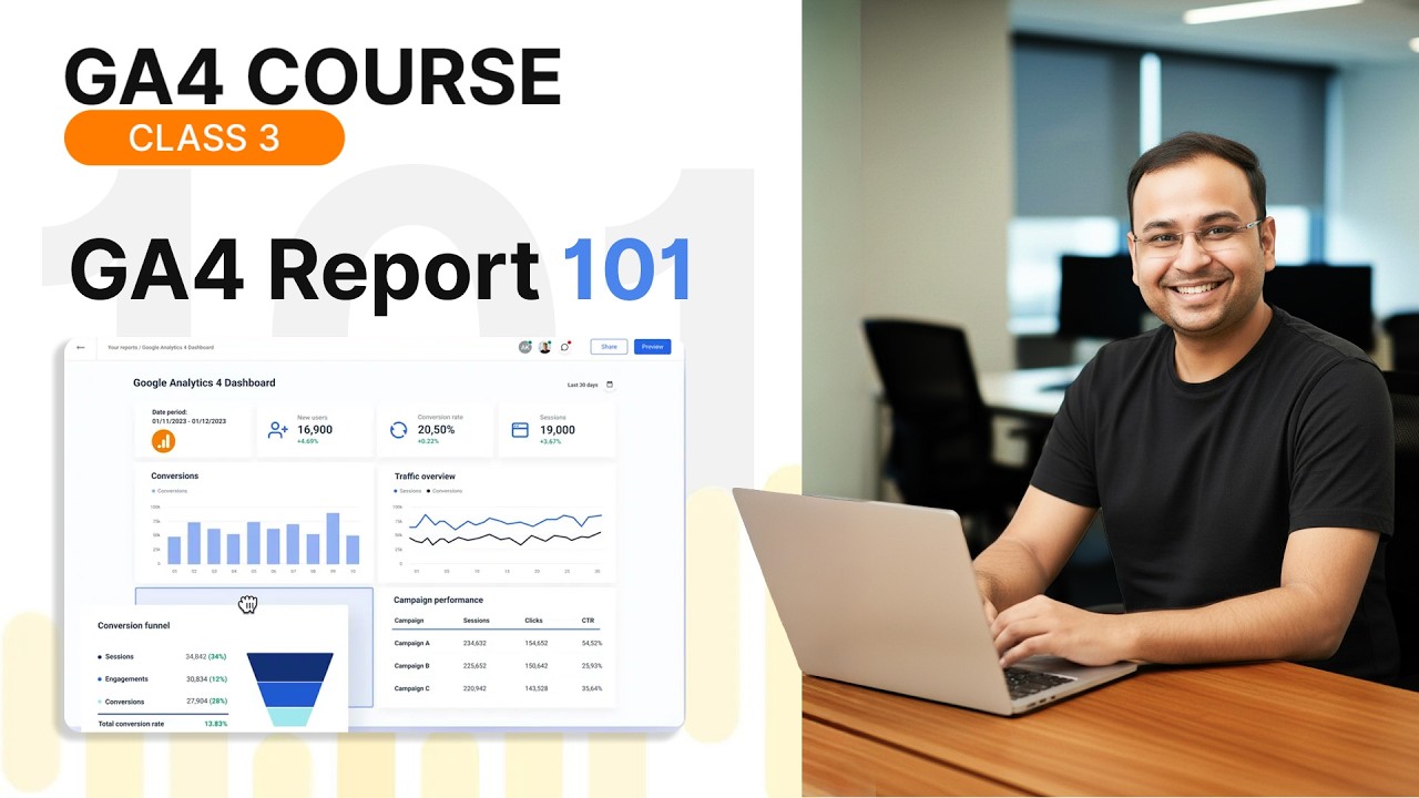 Understand Basic Reports in GA4 | GA4 Mastery Course #3