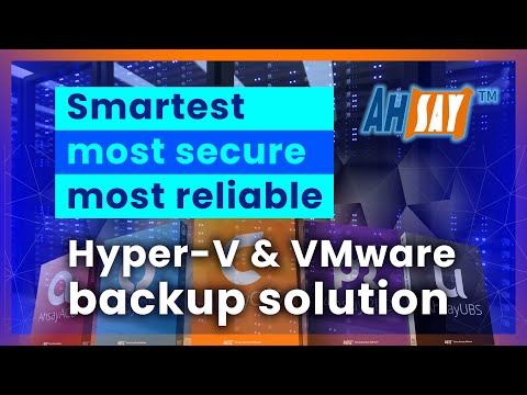 AhsayOBM v9 the Smartest, most secure, most reliable #Hyper-V & #VMware #backup solution