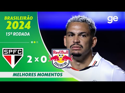 Gols e lances de São Paulo x Red Bull Bragantino