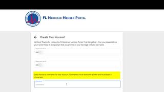 Create a Florida Medicaid Member Portal Account