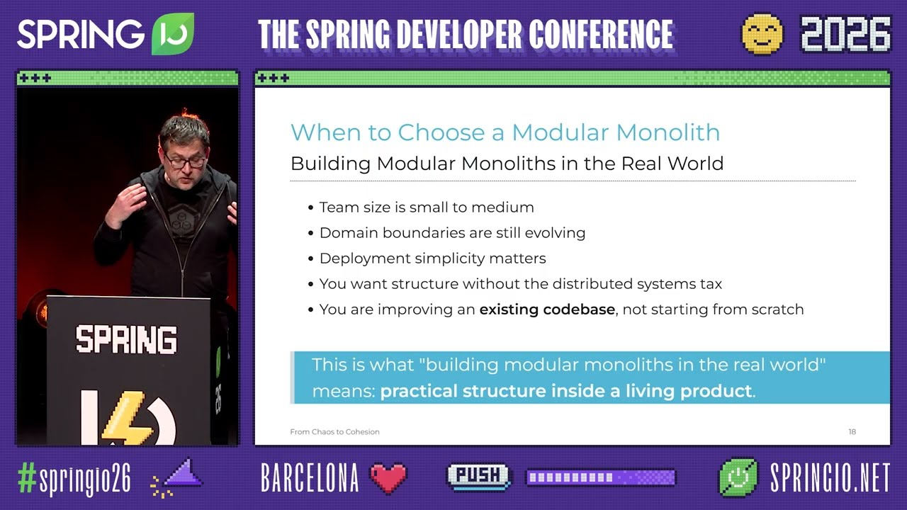 From Chaos to Cohesion: Building Modular Monoliths in the Real World by Patrick Baumgartner SIO26