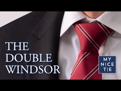 How to Tie a Tie: Double Windsor Knot (MIRRORED & SLOW FOR BEGINNERS) The Only Knot You Need to Know