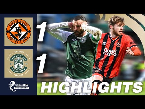 Dundee United 1-1 Hibernian | HIGHLIGHTS | William Hill Premiership