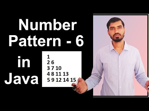 Number Pattern 6 Program Logic In Java By Deepak