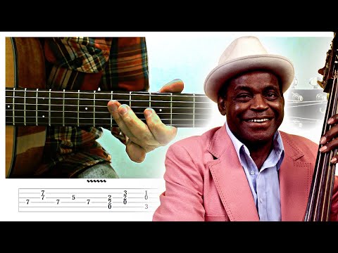 Classic Chicago Blues [Finger Rhythm - Key of A] Guitar Lesson w/ Tabs!