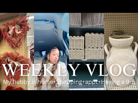 WEEKLY VLOG: MY HUSBAND IS HOME| LET'S NORMALIZE HAVING A 9-5 JOB|I SURPRISED THE GIRLS| #family