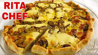 ⭐TORTA RUSTICA con CARCIOFI e SCAMORZA DI BUFALA APPASSITA di RITA CHEF⭐