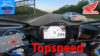 Download lagu Honda CBR1000RR-R SP (2021) - TOPSPEED on AUTOBAHN - GPS 300 km/h mp3