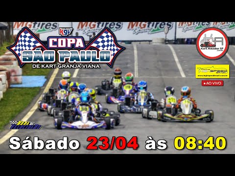 COPA SÃO PAULO DE KART KGV | 3ª Etapa 2022 | Ao Vivo