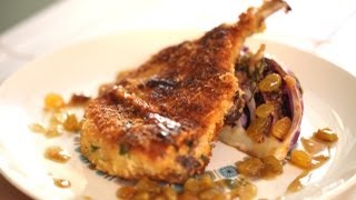 Louise's Crispy Pork Chops and Roasted Cabbage