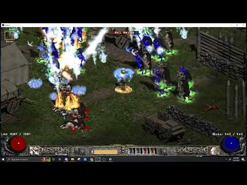 Enchant cold + Fire + Blizzard + hydra BOW sorc | Project Diablo 2 | Season 5