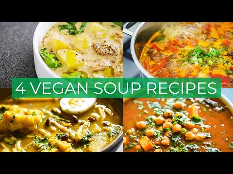4 Vegetarian Soup Recipes because WINTER IS COMING!