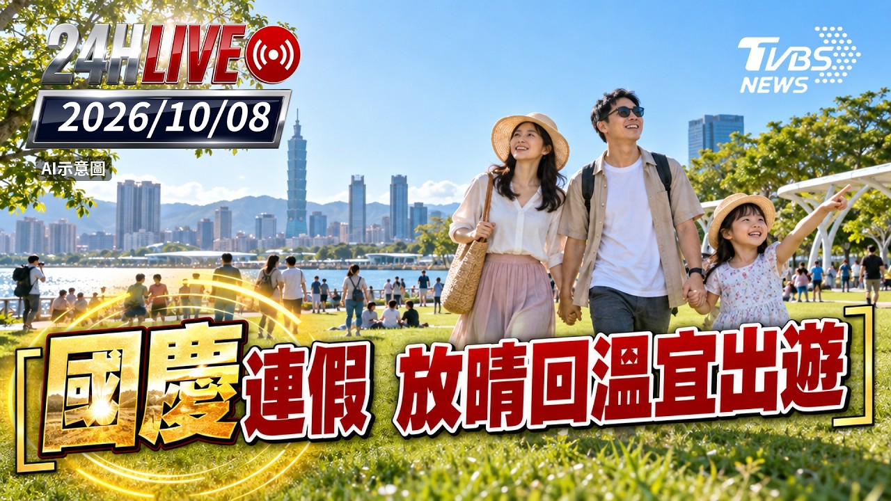 【LIVE】 國慶連假 放晴回溫宜出遊|20261008|TVBS新聞網 │ TVBS新聞網