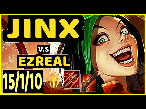 PRAEDYTH (JINX) vs EZREAL - 15/1/10 KDA BOTTOM ADC GAMEPLAY - OC Ranked GRANDMASTER