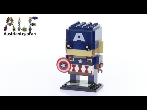 Vidéo LEGO BrickHeadz 41589 : Captain America