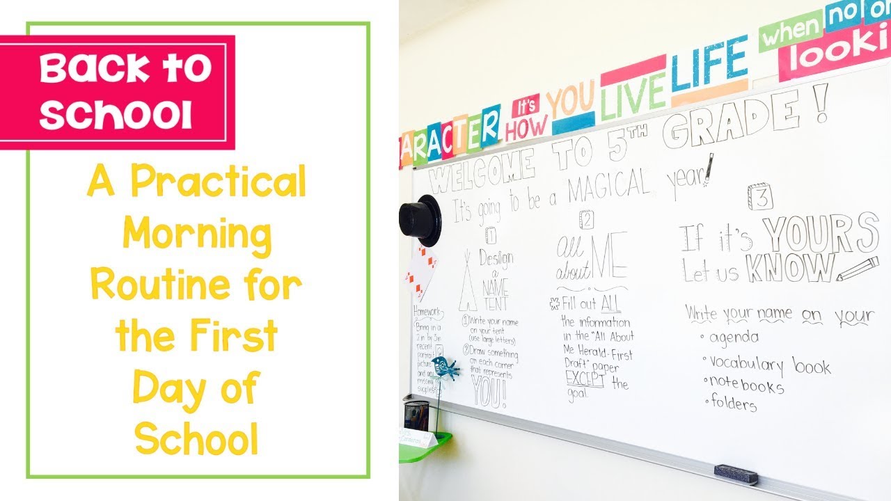 A Practical Routine for Teachers on the First Day of School