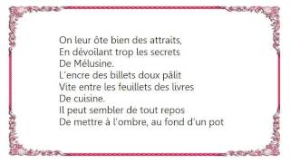 Christophe - La  Non-Demande En Mariage Lyrics