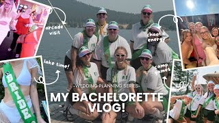 MY SUMMER CAMP BACHELORETTE 2024! | bachelorette goodie bags, camp games, pack with me, + vlog! ⛺💍