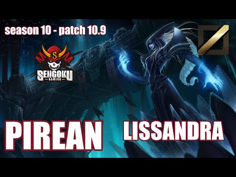 【韓国サーバー/GM】SG PIREAN リサンドラ (Lissandra) VS キヤナ(Qiyana) MID - Patch10.9 KR Ranked【LoL】
