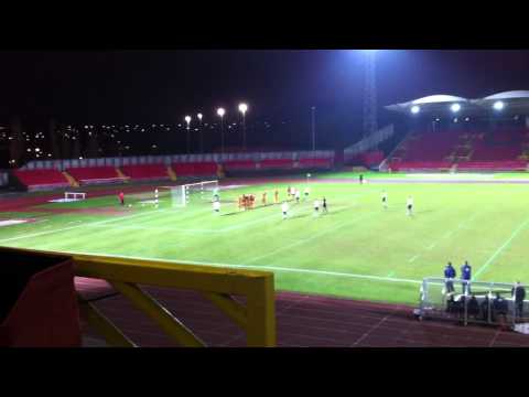 Gateshead Reserves vs. Hull City Reserves - Martin Brittain Free Kick