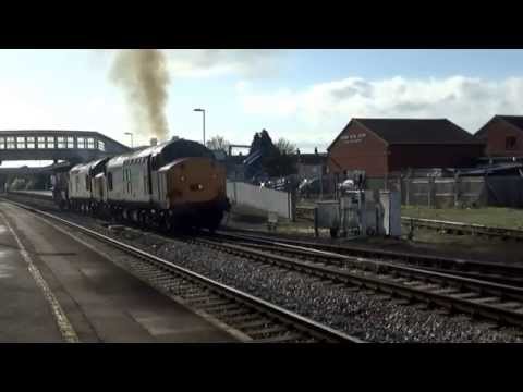 37603 and 37259 departs Bridgwater with 6M63 on 28th October 2014